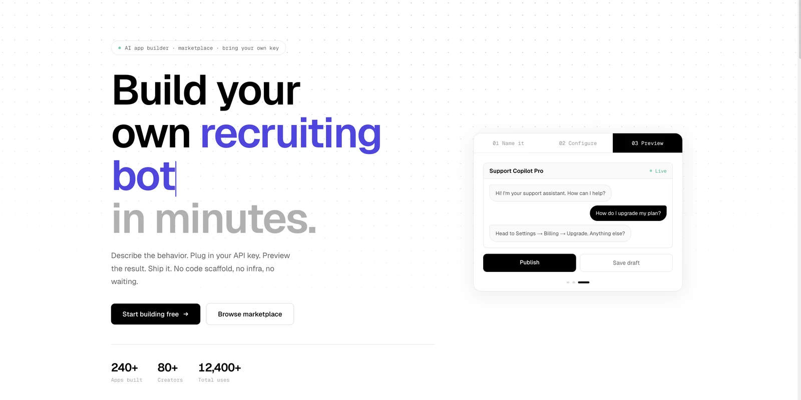 Kyro Market — build your own AI apps in minutes